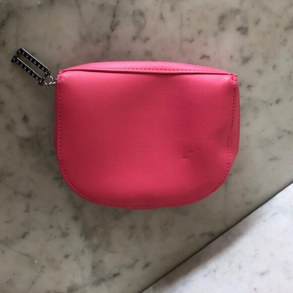 DIOR Beaute Bag Hot Pink Makeup Case Clutch Dopp Kit Logo Embossed - Picture 12 of 17